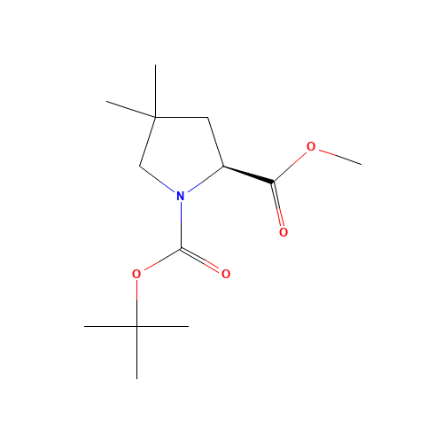 (S)-1-(tert-Butoxycarbonyl)-4,4-dimethylpyrrolidine-2-carboxylic acid (CAS: 138423-86-6) - Related Chemical Product