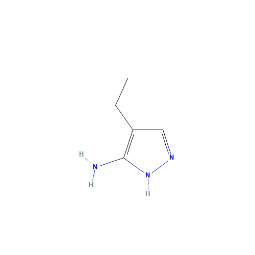 3-Amino-4-ethylpyrazole (CAS: 43024-15-3) - Chemical Structure and Molecular Formula 