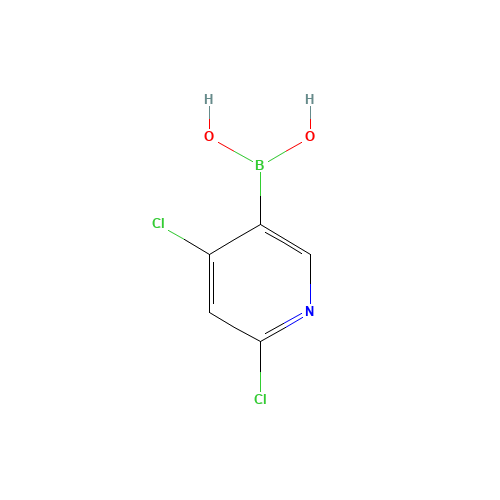 b-(4,6-dichloro-3-pyridinyl)boronicacid (CAS: 1070893-11-6) - Related Chemical Product