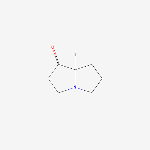 HEXAHYDRO-PYRROLIZIN-1-ONE (CAS: 14174-83-5) - Chemical Structure and Molecular Formula 