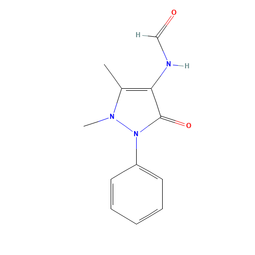 N-(2,3-dihydro-1,5-dimethyl-3-oxo-2-phenyl-1H-pyrazol-4-yl)formamide (CAS: 1672-58-8) - Related Chemical Product