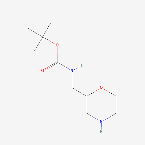 2-N-BOC-AMINOMETHYLMORPHOLINE (CAS: 173341-02-1) - Chemical Structure and Molecular Formula 