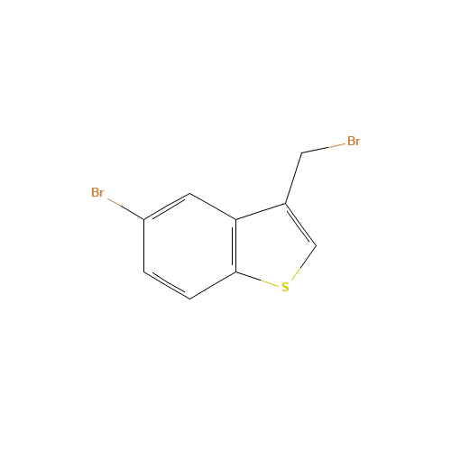 5-bromo-3-(bromomethyl)benzo[b]thiophene (CAS: 1757-24-0) - Chemical Structure and Molecular Formula 