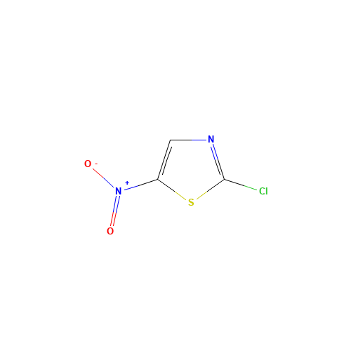 2-CHLORO-5-NITROTHIAZOLE (CAS: 3034-47-7) - Chemical Structure and Molecular Formula 