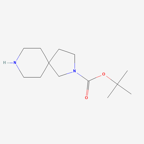 2,8-DIAZA-SPIRO[4.5]DECANE-2-CARBOXYLIC ACID TERT-BUTYL ESTER (CAS: 336191-17-4) - Chemical Structure and Molecular Formula 
