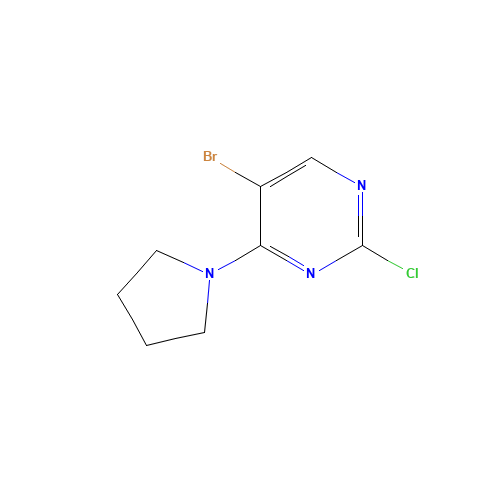 5-BROMO-2-CHLORO-4-(1-PYRROLIDINYL)PYRIMIDINE (CAS: 57054-90-7) - Related Chemical Product