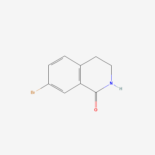 7-BROMO-3,4-DIHYDRO-2H-ISOQUINOLIN-1-ONE (CAS: 891782-60-8) - Chemical Structure and Molecular Formula 