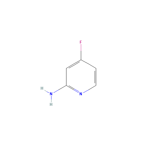 2-AMINO-4-FLUOROPYRIDINE (CAS: 944401-77-8) - Chemical Structure and Molecular Formula 