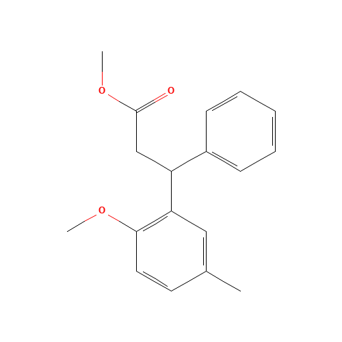 Methyl 3-(2-methoxy-5-methylphenyl)-3-phenylpropionate (CAS: 124937-62-8) - Related Chemical Product