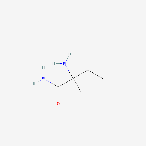 2-Amino-2,3-dimethylbutyramide (CAS: 40963-14-2) - Chemical Structure and Molecular Formula 