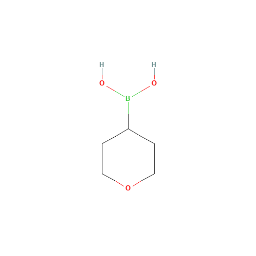 TETRAHYDROPYRAN-4-BORONIC ACID (CAS: 1072952-46-5) - Chemical Structure and Molecular Formula 