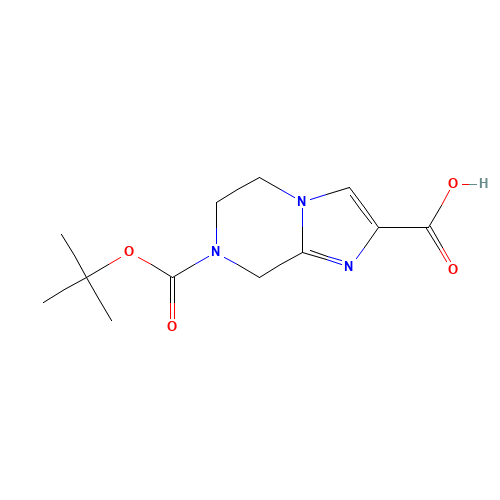 7-(tert-butoxycarbonyl)-5,6,7,8-tetrahydroimidazo[1,2-a]pyrazine-2-carboxylic acid (CAS: 885281-30-1) - Related Chemical Product