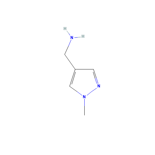 4-Aminomethyl-1-methylpyrazole (CAS: 400877-05-6) - Chemical Structure and Molecular Formula 