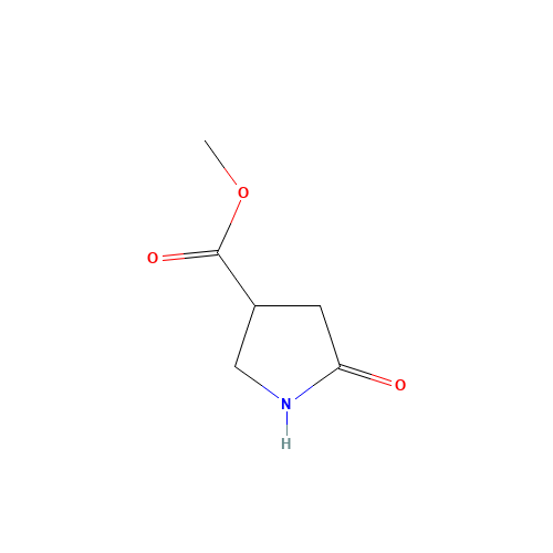 METHYL 5-OXOPYRROLIDINE-3-CARBOXYLATE (CAS: 35309-35-4) - Chemical Structure and Molecular Formula 