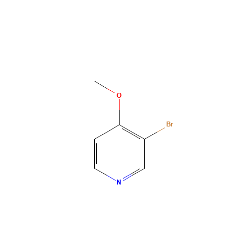 3-BROMO-4-METHOXY-PYRIDINE (CAS: 82257-09-8) - Chemical Structure and Molecular Formula 