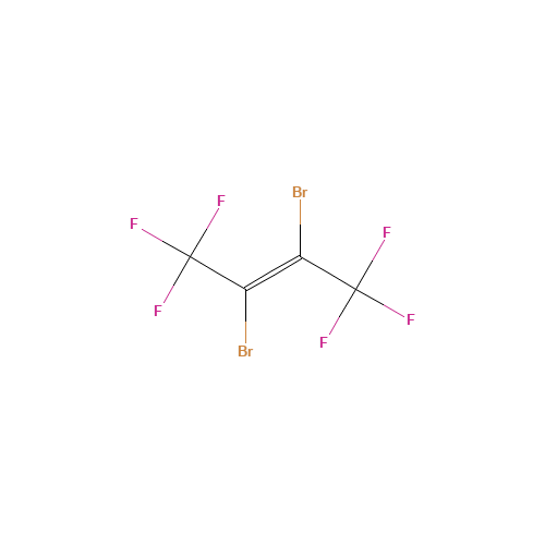 2,3-DIBROMOHEXAFLUORO-2-BUTENE (CAS: 384-51-0) - Chemical Structure and Molecular Formula 