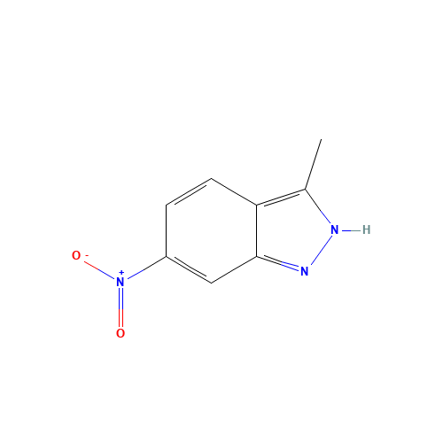 3-Methyl-6-nitroindazole (CAS: 6494-19-5) - Chemical Structure and Molecular Formula 