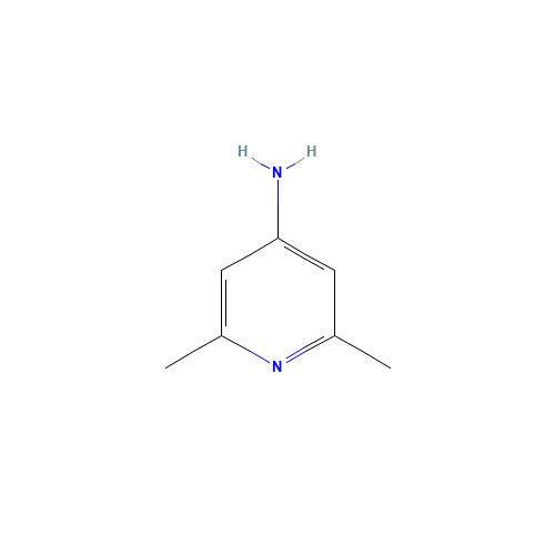 2,6-DIMETHYL-PYRIDIN-4-YLAMINE (CAS: 3512-80-9) - Chemical Structure and Molecular Formula 