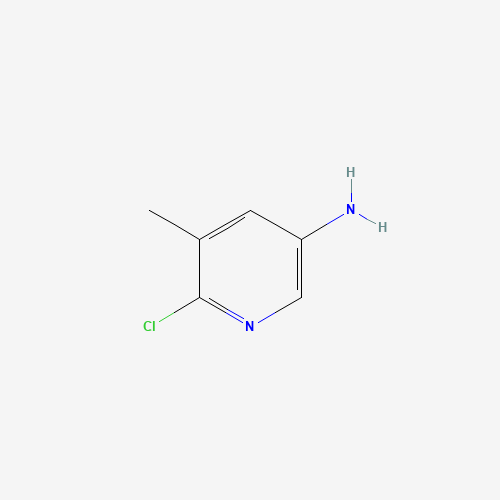 5-AMINO-2-CHLORO-3-PICOLINE (CAS: 38186-82-2) - Chemical Structure and Molecular Formula 