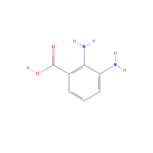 2,3-Diaminobenzoic acid (CAS: 603-81-6) - Chemical Structure and Molecular Formula 