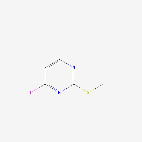 4-IODO-2-(METHYLTHIO)PYRIMIDINE (CAS: 1122-74-3) - Chemical Structure and Molecular Formula 
