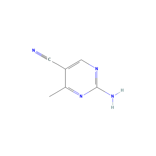 2-Amino-4-methylpyrimidine-5-carbonitrile (CAS: 17321-97-0) - Chemical Structure and Molecular Formula 
