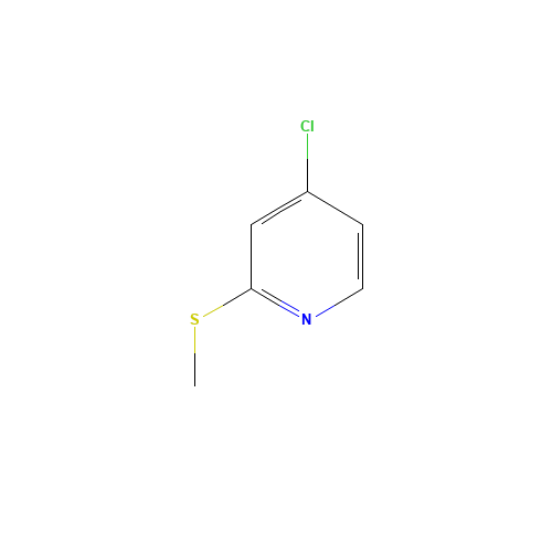 4-CHLORO-2-(METHYLSULFANYL)PYRIDINE (CAS: 334542-44-8) - Chemical Structure and Molecular Formula 