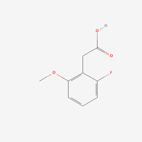 2-FLUORO-6-METHOXYPHENYLACETIC ACID (CAS: 500912-19-6) - Chemical Structure and Molecular Formula 