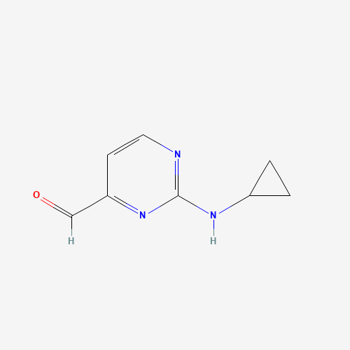 2-Cyclopropylamino-pyrimidine-4-carbaldehyde (CAS: 948549-74-4) - Chemical Structure and Molecular Formula 