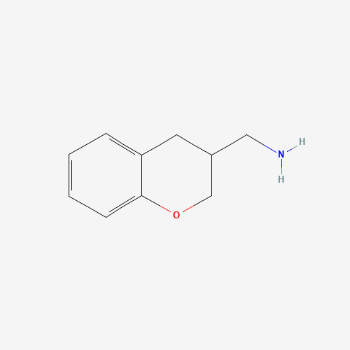 CHROMAN-3-YL-METHYLAMINE (CAS: 10185-46-3) - Chemical Structure and Molecular Formula 