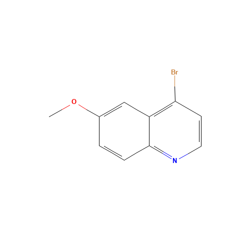 4-BROMO-6-METHOXYQUINOLINE (CAS: 42881-66-3) - Chemical Structure and Molecular Formula 