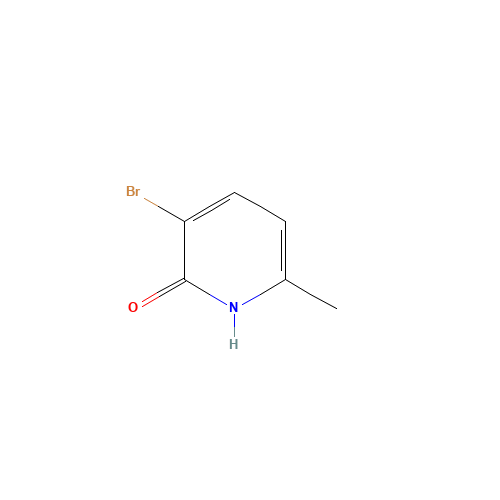 3-BROMO-2-HYDROXY-6-PICOLINE (CAS: 374633-33-7) - Chemical Structure and Molecular Formula 