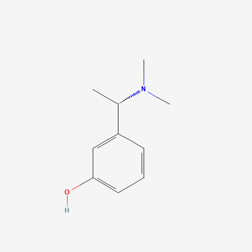 3-[(1S)-1-(Dimethylaminoethyl)]phenol (CAS: 139306-10-8) - Chemical Structure and Molecular Formula 