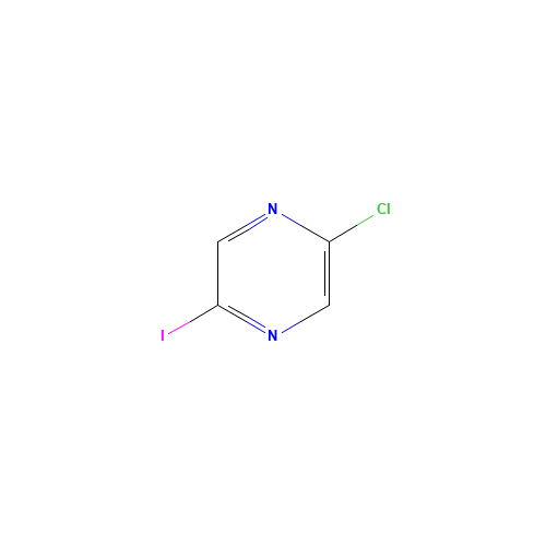 2-Chloro-5-iodopyrazine (CAS: 1057216-55-3) - Chemical Structure and Molecular Formula 