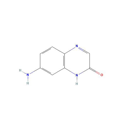 7-AMINO-2(1H)-QUINOXALINONE (CAS: 98555-00-1) - Chemical Structure and Molecular Formula 