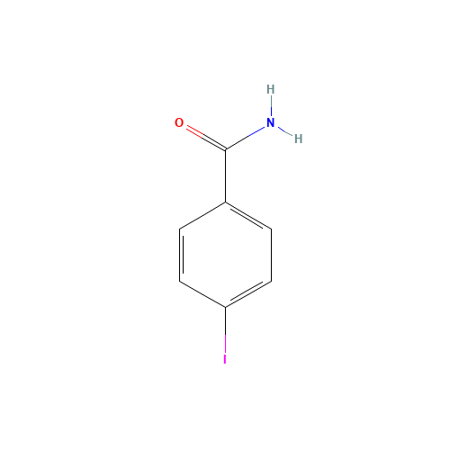 4-IODOBENZAMIDE (CAS: 3956-07-8) - Chemical Structure and Molecular Formula 