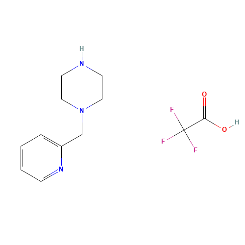1-PYRIDIN-2-YLMETHYL-PIPERAZINE (CAS: 298705-64-3) - Chemical Structure and Molecular Formula 