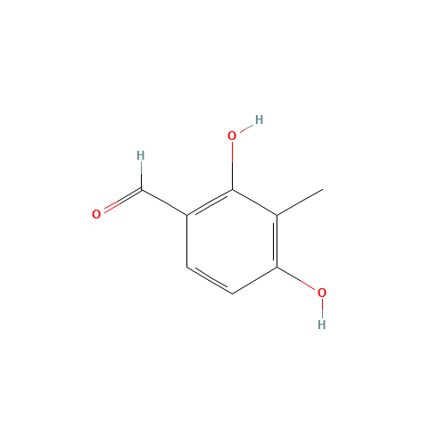 2,4-Dihydroxy-3-methylbenzaldehyde (CAS: 6248-20-0) - Chemical Structure and Molecular Formula 
