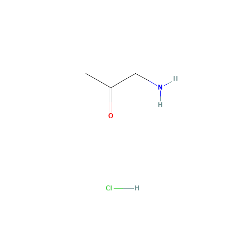 AMINOACETONE HYDROCHLORIDE (CAS: 7737-17-9) - Chemical Structure and Molecular Formula 