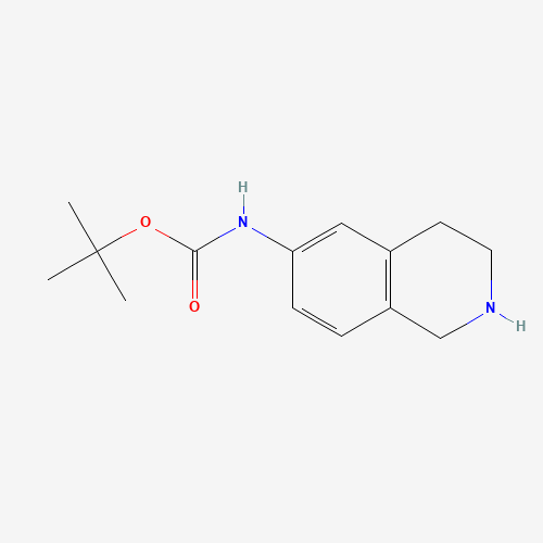 (1,2,3,4-TETRAHYDRO-ISOQUINOLIN-6-YL)-CARBAMIC ACID TERT-BUTYL ESTER (CAS: 885273-75-6) - Chemical Structure and Molecular Formula 