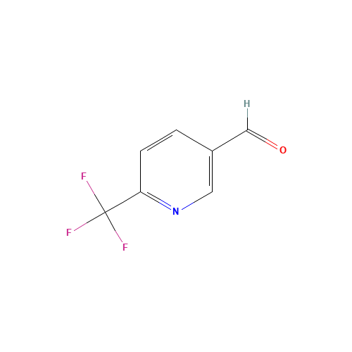 6-(TRIFLUOROMETHYL)PYRIDINE-3-CARBOXALDEHYDE (CAS: 386704-12-7) - Chemical Structure and Molecular Formula 