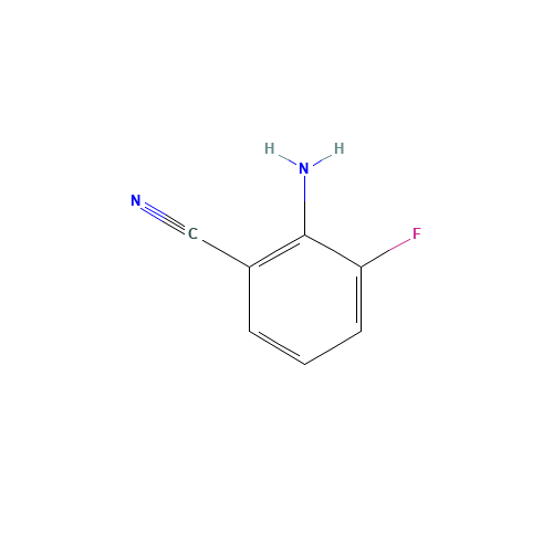 2-AMINO-3-FLUOROBENZONITRILE (CAS: 115661-37-5) - Chemical Structure and Molecular Formula 