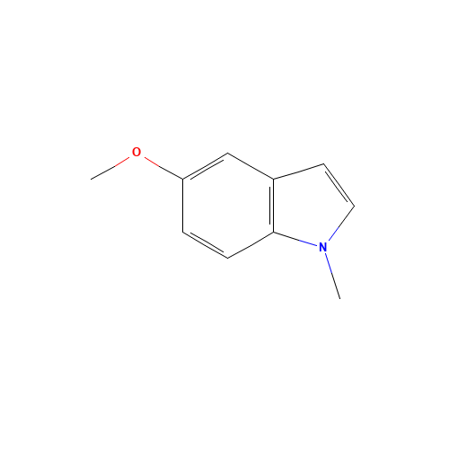 5-METHOXY-1-METHYL-1H-INDOLE (CAS: 2521-13-3) - Chemical Structure and Molecular Formula 