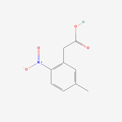 (5-METHYL-2-NITRO-PHENYL)-ACETIC ACID (CAS: 37777-81-4) - Chemical Structure and Molecular Formula 