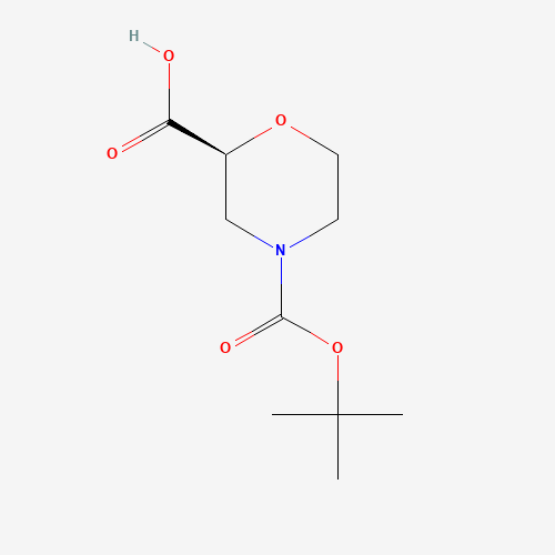 (S)-4-(tert-Butoxycarbonyl)morpholine-2-carboxylic acid (CAS: 868689-63-8) - Related Chemical Product
