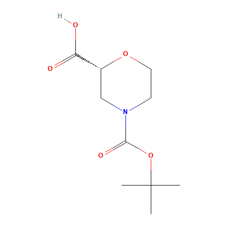 (R)-4-(tert-Butoxycarbonyl)morpholine-2-carboxylic acid (CAS: 884512-77-0) - Related Chemical Product