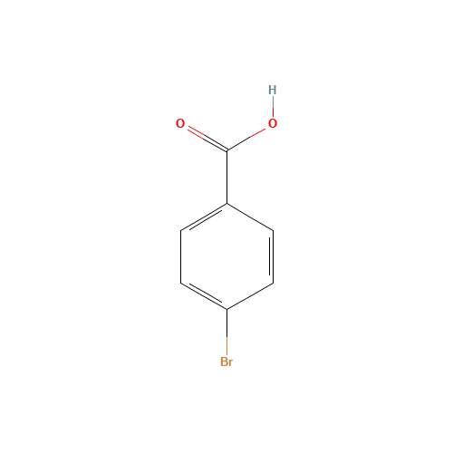 4-Bromobenzoic acid (CAS: 586-76-5) - Chemical Structure and Molecular Formula 