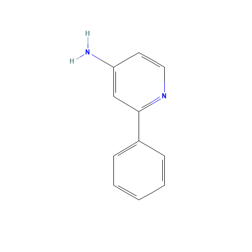 2-PHENYL-PYRIDIN-4-YLAMINE (CAS: 21203-86-1) - Chemical Structure and Molecular Formula 