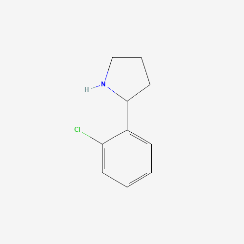 2-(2-Chlorophenyl)pyrrolidine (CAS: 129540-21-2) - Chemical Structure and Molecular Formula 