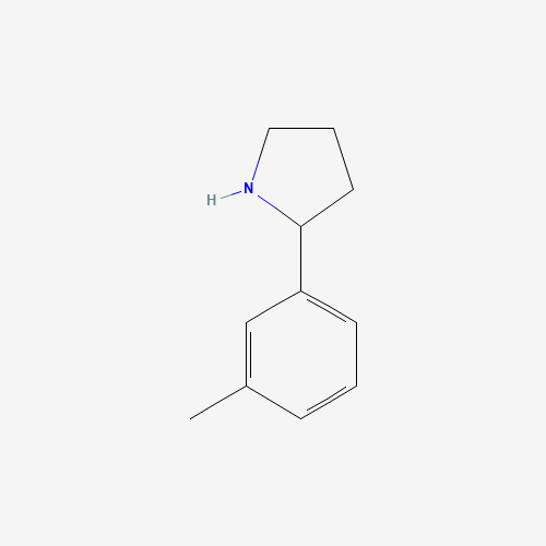 2-(3-METHYLPHENYL)PYRROLIDINE (CAS: 72216-05-8) - Chemical Structure and Molecular Formula 